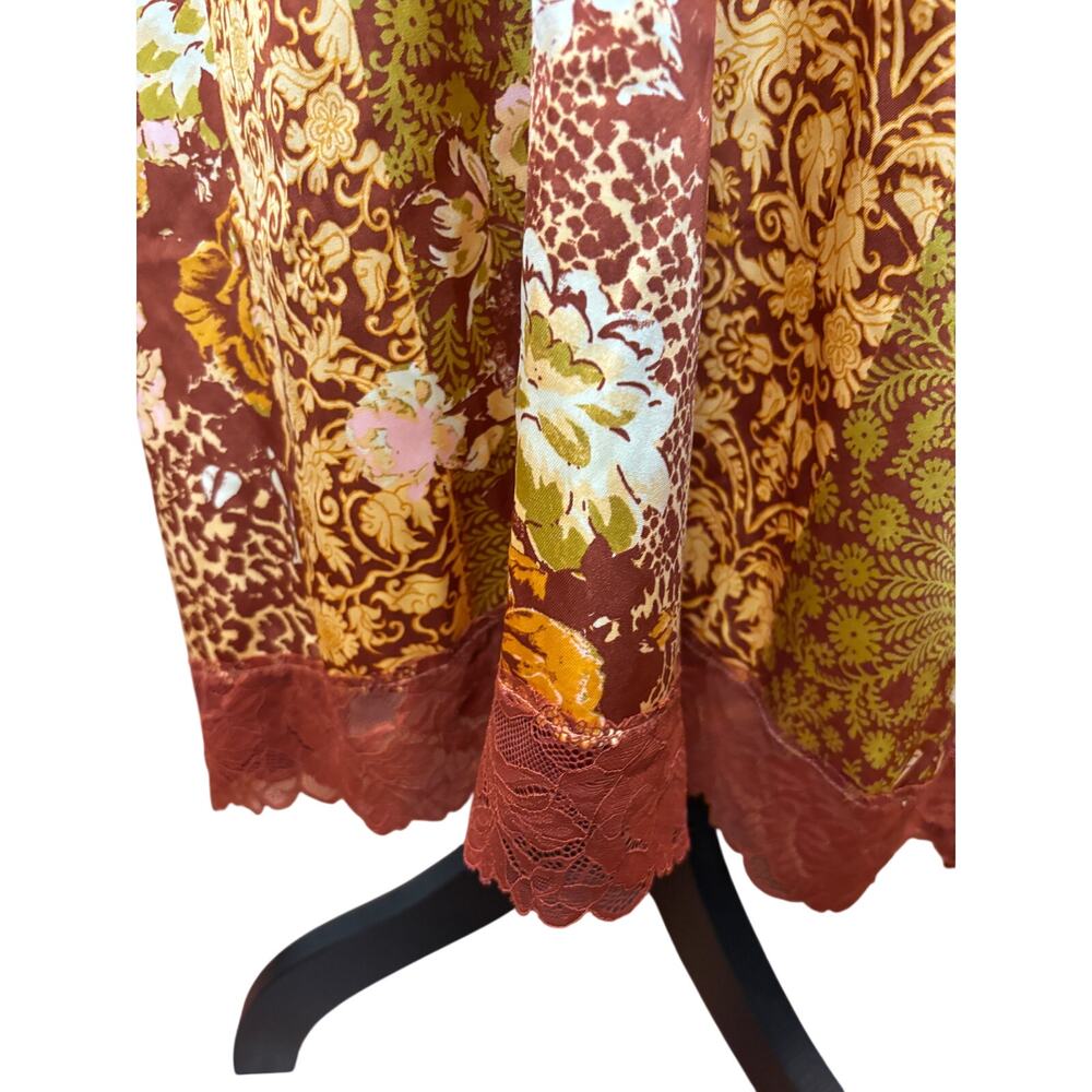 Free People Amber Combo "Right Now" Midi Slip Dress - Picture 9 of 12